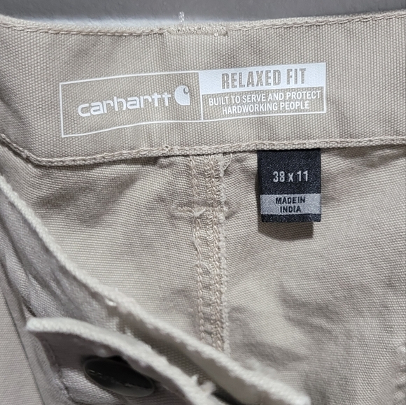 New Carhartt Rugged Flex Relaxed Fit Canvas Utility Work Short Size 38 - Picture 5 of 5